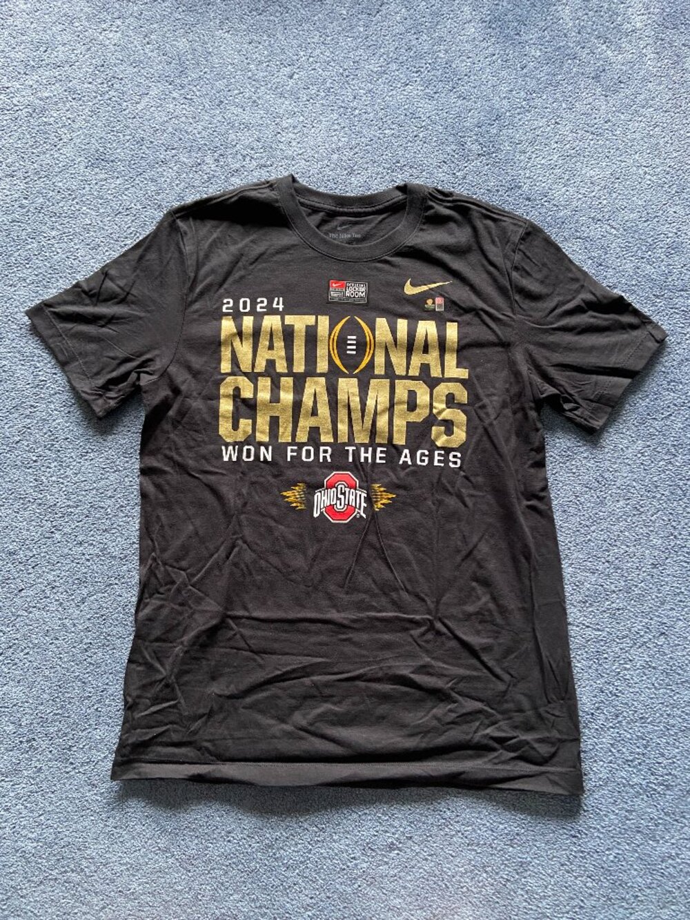 Nike Ohio State Buckeyes 2024 National Champs Locker Room T-Shirt Medium NWT